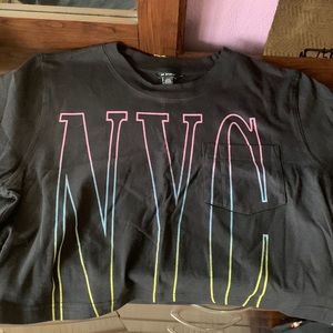 American Eagle cropped short sleeve pocket tee brand new